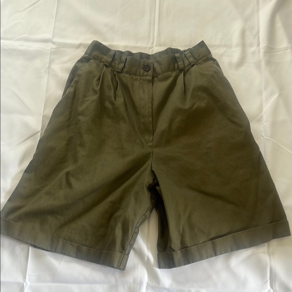 Olive Green Vintage Shorts